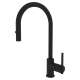 Pull-Down Side Lever Kitchen Faucet With Metal Lever Handle
