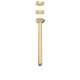 1505/12AG 12 5/8-in Traditional Ceiling Mount Shower Arm, Antique Gold
