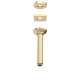 1505/6AG 6 11/16-in Traditional Ceiling Mount Shower Arm, Antique Gold