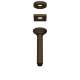1505/6TCB 7-in Ceiling Mount Shower Arm, Tuscan Brass