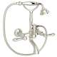 A1401LMPN Exposed Wall Mount Tub Filler with Handshower and Metal Lever Handle, Polished Nickel