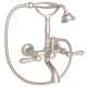 A1401LMSTN Exposed Wall Mount Tub Filler with Handshower and Metal Lever Handle, Satin Nickel