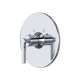 A4214LMAPC Lombardia Thermostatic Trim Plate without Volume Control with Metal Lever Handle, Polished Chrome