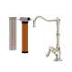 AKIT1435LMPN-2 Acqui Column Spout Filter Faucet with Metal Lever Handle, Polished Nickel