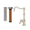 AKIT1435LMSTN-2 Acqui Column Spout Filter Faucet with Metal Lever Handle, Satin Nickel