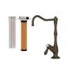 AKIT1435LMTCB--2 Acqui Column Spout Filter Faucet with Metal Lever Handle, Tuscan Brass