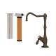 AKIT1435LMTCB--2 Acqui Column Spout Filter Faucet with Metal Lever Handle, Tuscan Brass
