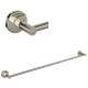 LO1/30PN Lombardia 30-in Wall Mount Single Towel Bar, Polished Nickel