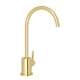 R7517ULB Lux C-Spout Filter Faucet with Metal Lever Handle, Unlacquered Brass
