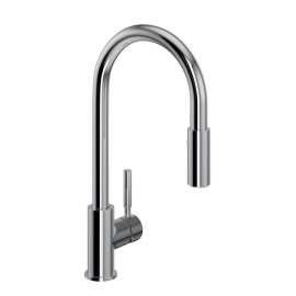R7520APC Lux Side Handle Stainless Steel Pulldown Kitchen Faucet with Lever Handle