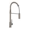 R7521STN Lux Side Handle Stainless Steel Pro Pulldown Kitchen Faucet with Lever Handle, Satin Nickel