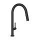 R7581LMMB-2 Lux Modern Pulldown Kitchen Faucet with Metal Lever Handle, Matte Black
