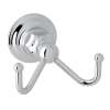 ROT7DAPC Wall Mount Double Robe Hook, Polished Chrome