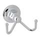 ROT7DAPC Wall Mount Double Robe Hook, Polished Chrome