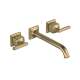 TAP08W3LMAG Apothecary Wall Mount Bathroom Faucet Trim with Lever Handle, Antique Gold