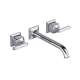 TAP08W3LMAPC Apothecary Wall Mount Bathroom Faucet Trim with Lever Handle, Polished Chrome