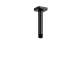 578BK 6-in Ceiling Mount Shower Arm with Square Escutcheon, Black