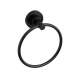 ST7BK Star Towel Ring, Black