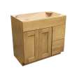 V362134.5SDRMAMCA Montana Maple Cocoa Vanity with Side Drawers