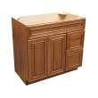 V362134.5SDRPRCANCE Providence Cherry Autumn Coffee Vanity with Side Drawers