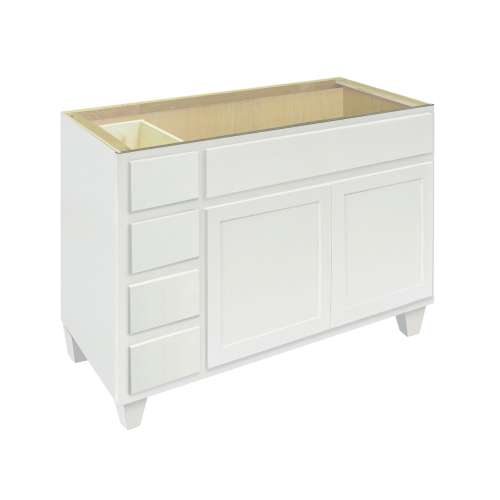 Samson Cabinetry 48-in W x 21-in D Georgetown FVBLD482134B-GWH