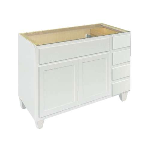 Samson Cabinetry 48-in W x 21-in D Georgetown FVBRD482134B-GWH