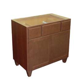 Samson Cabinetry 36-in W x 21-in D Georgetown FVBTD362134B-G