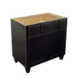 Samson Cabinetry 36-in W x 21-in D Georgetown FVBTD362134B-GON