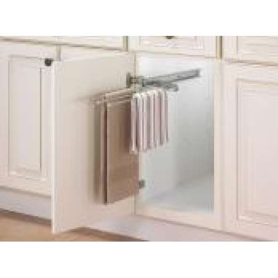 P793ANO Pull-Out Towel Bar 5.75 in w. x 1.25 in h. x 17.75 in d. Anochrome