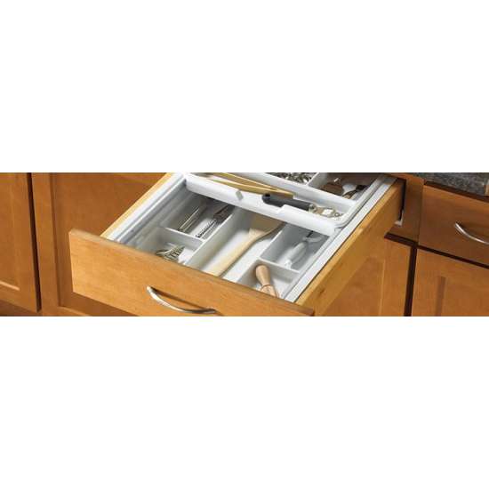 TW1517-1-W Tableware Tray 15.25 in w. x 2.25 in h. x 21 in d. White