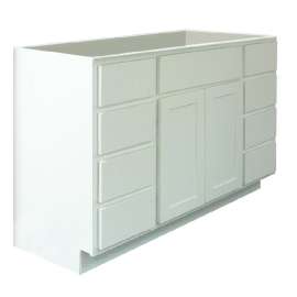 Samson Cabinetry 60-in W x 21-in D Georgetown VBED602134B-GWH
