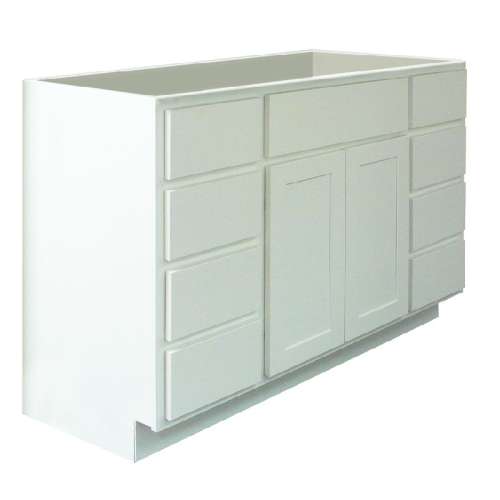 Samson Cabinetry 60-in W x 21-in D Georgetown VBED602134B-GWH