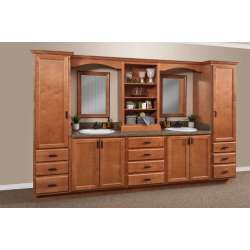 AMR2030A6E Wall Mirror 20 in w. x 30 in h. x  in d. Harmony Door Maple Wood