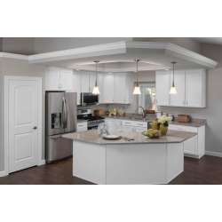 AMR2030A6E Wall Mirror 20 in w. x 30 in h. x  in d. Georgetown Door Maple Wood White Finish