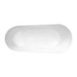 SMAFTA6731-G31 Allure Grande 67-in x 31-in x 28-in Freestanding Acrylic Bathtub With End Drain, White (Gloss)