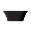 SMAFTL5930-M3109 Liberty 59-in x 30-in x 23-in Freestanding Acrylic Bathtub With Center Drain, Black/White (Matte)