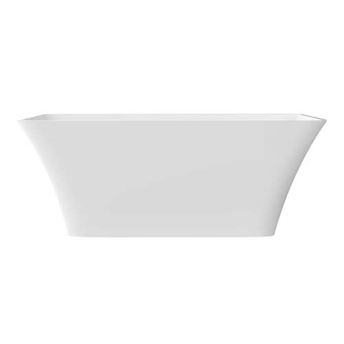 67-in x 30-in x 23-in Freestanding Acrylic Bathtub With Center Drain