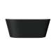SMAFTM5931-M3109 Marine 59-in x 31-in x 23-in Freestanding Acrylic Bathtub With Center Drain, Black/White (Matte)