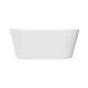 SMAFTM5931-M31 Marine 59-in x 31-in x 23-in Freestanding Acrylic Bathtub With Center Drain, White (Matte)