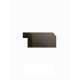 SMALRM-SG Framington 96-in Angled Light Rail Molding, Smokey Grey