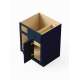 SMBBC36R-ASM-FR01-NB Framington 27-in x 24-in x 35-in Assembled Remington Blind Base Cabinet With Right-Hand Door and Drawer, Navy Blue
