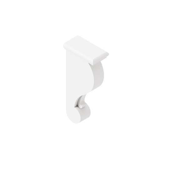 SMCBT-WH Framington 3-in x 6-in x 13-in Traditional Corbel, White