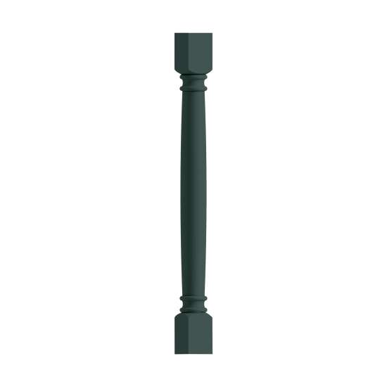 SMCLDL-GR Framington 3-in x 3-in x 35-in Classic Decorative Leg, Green