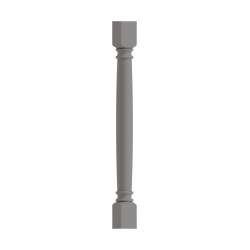 SMCLDL-LG Framington 3-in x 3-in x 35-in Classic Decorative Leg, Light Grey