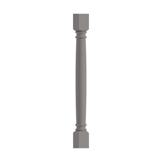 SMCLDL-LG Framington 3-in x 3-in x 35-in Classic Decorative Leg, Light Grey