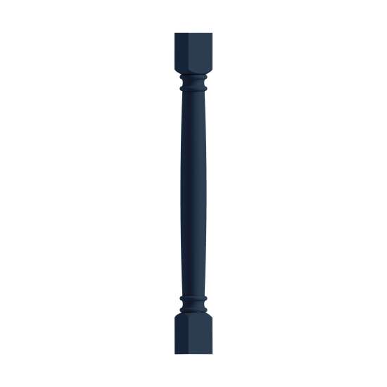 SMCLDL-NB Framington 3-in x 3-in x 35-in Classic Decorative Leg, Navy Blue