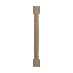 SMCLDL-TW Framington 3-in x 3-in x 35-in Classic Decorative Leg, Tan Wood