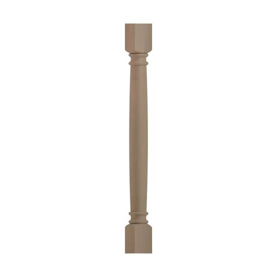 SMCLDL-TW Framington 3-in x 3-in x 35-in Classic Decorative Leg, Tan Wood