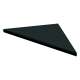 SMCS88PR-09 8-in x 8-in x 1-in Solid Surface Corner Shelf (Set of 2), Black