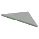 SMCS88PR-40 8-in x 8-in x 1-in Solid Surface Corner Shelf (Set of 2), Dark Grey